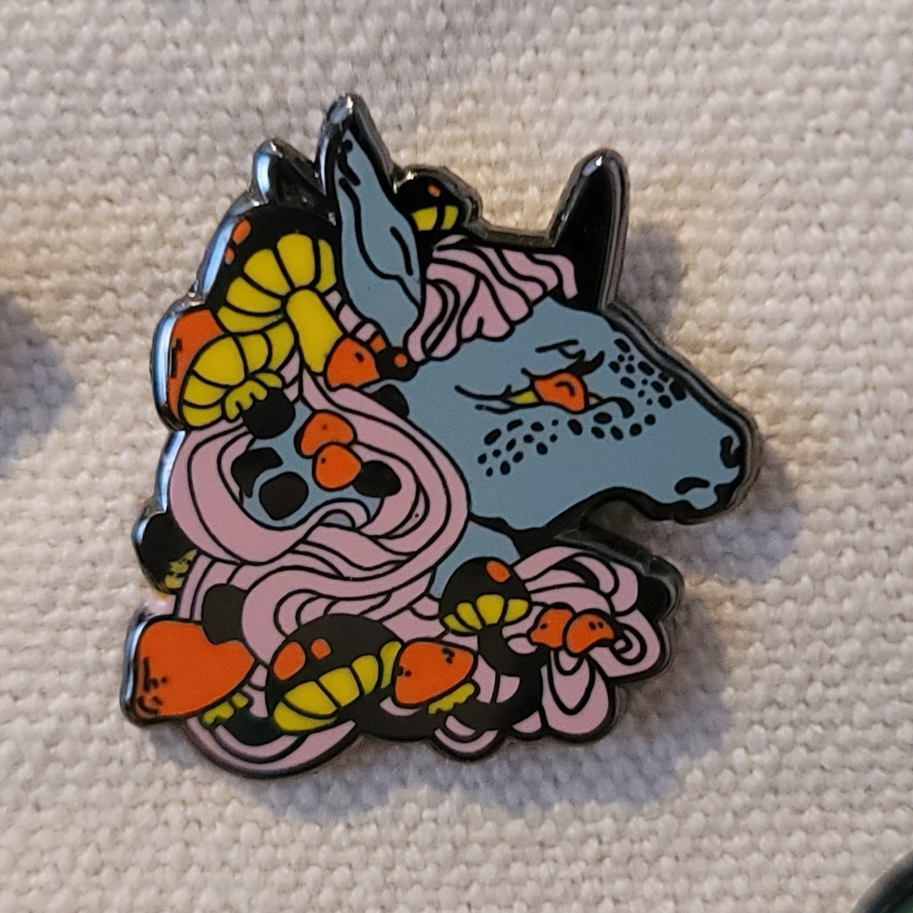 Unicorn Mushroom Enamel Pin - Bundle 3+ pins for a discount.